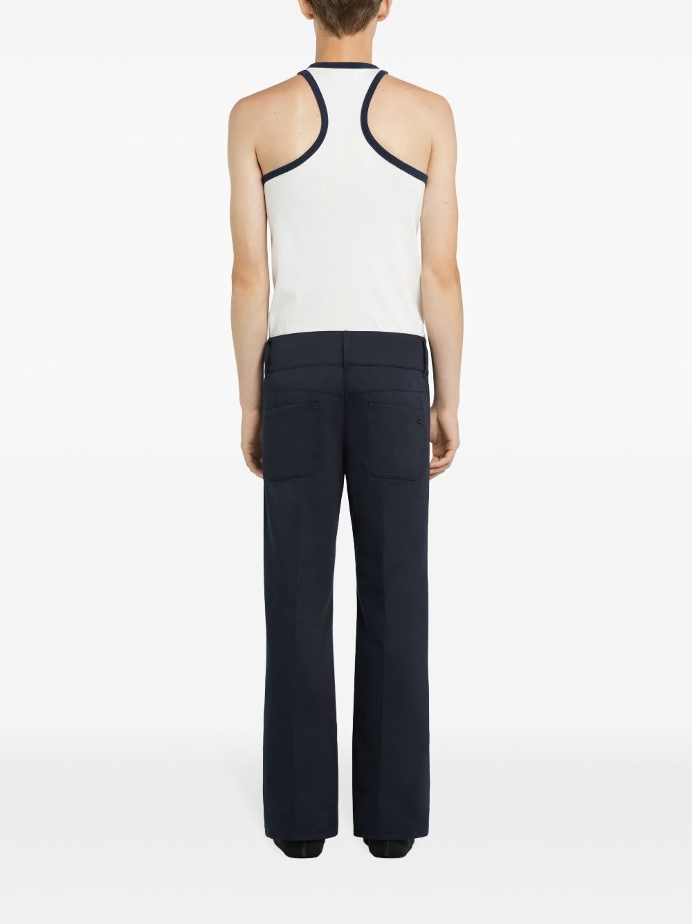 contrasting-trim scuba tank top - 4