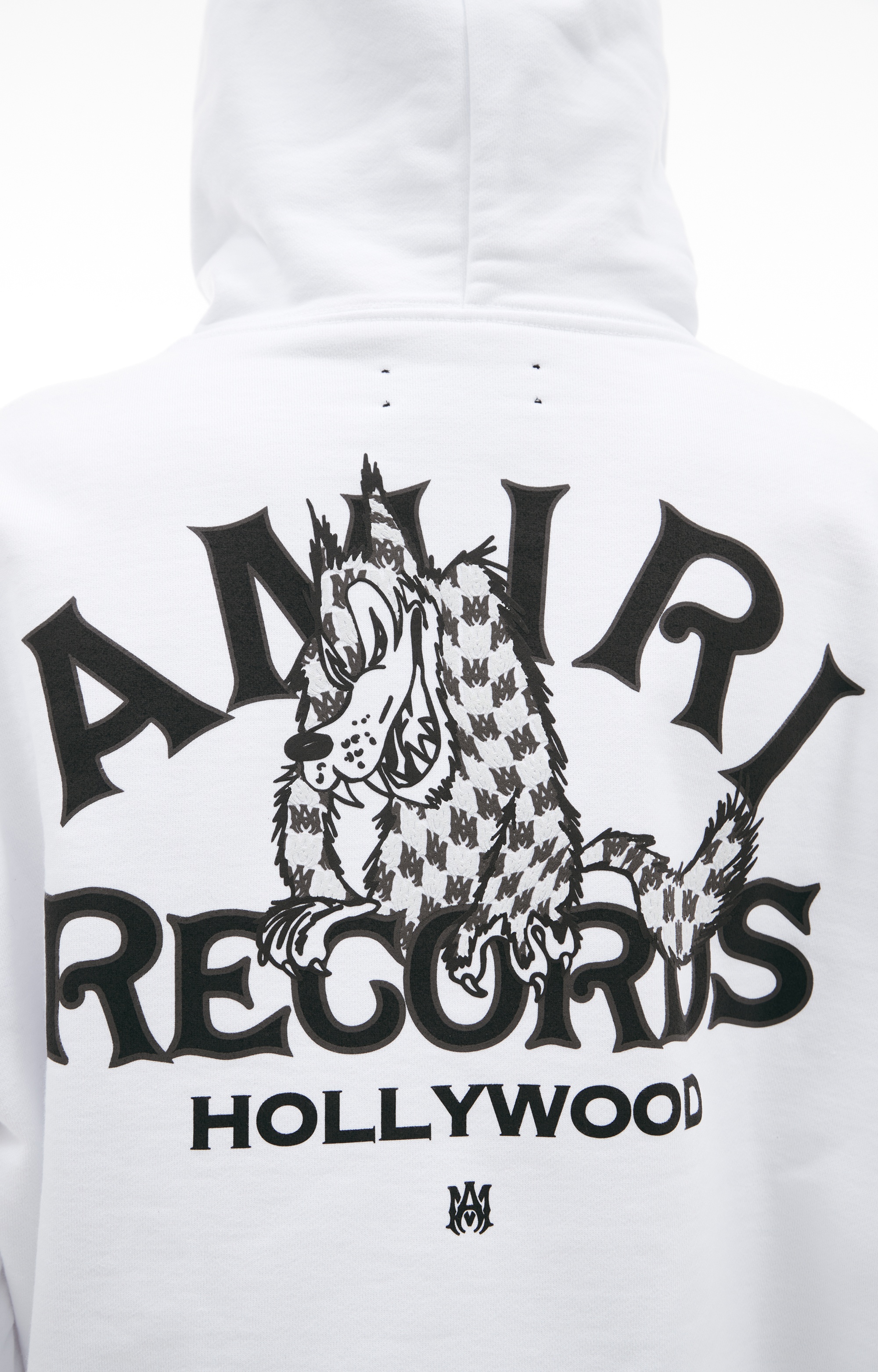 WHITE LOGO HOODIE - 5