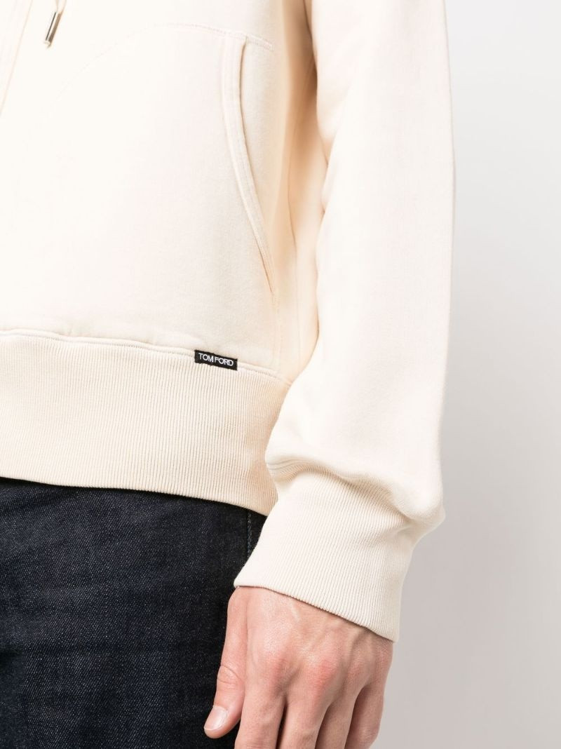 zipped drawstring hoodie 5