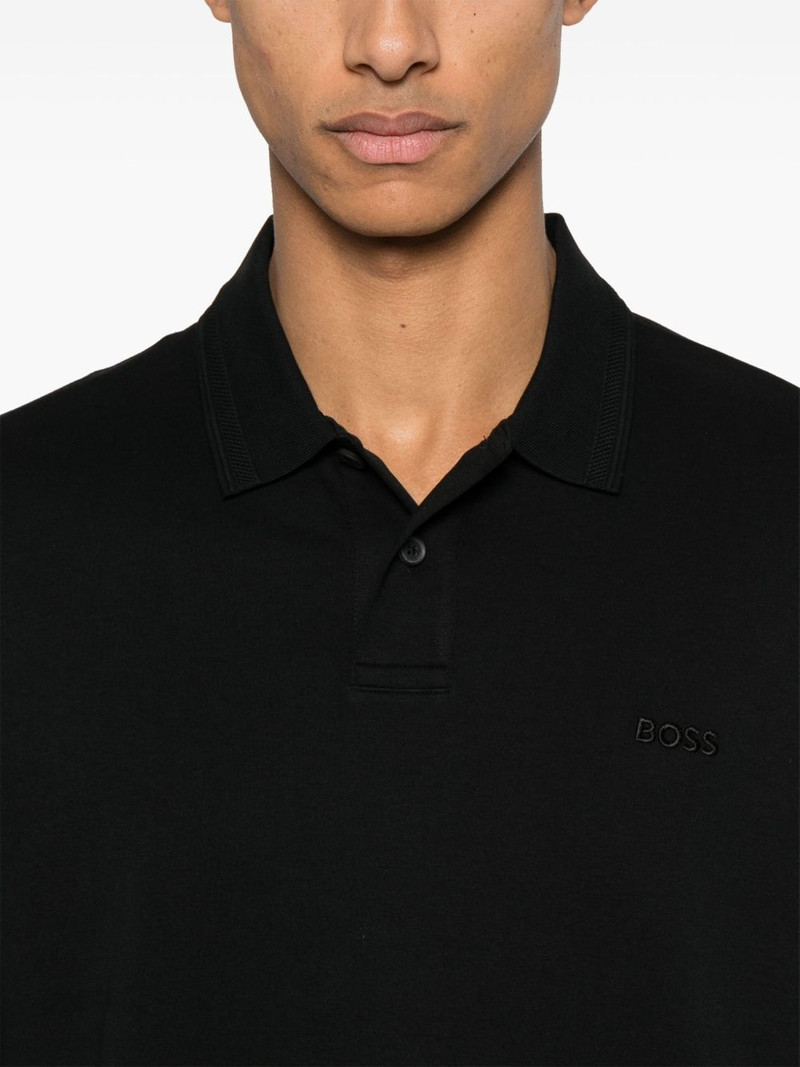 logo-embroidered polo shirt 4