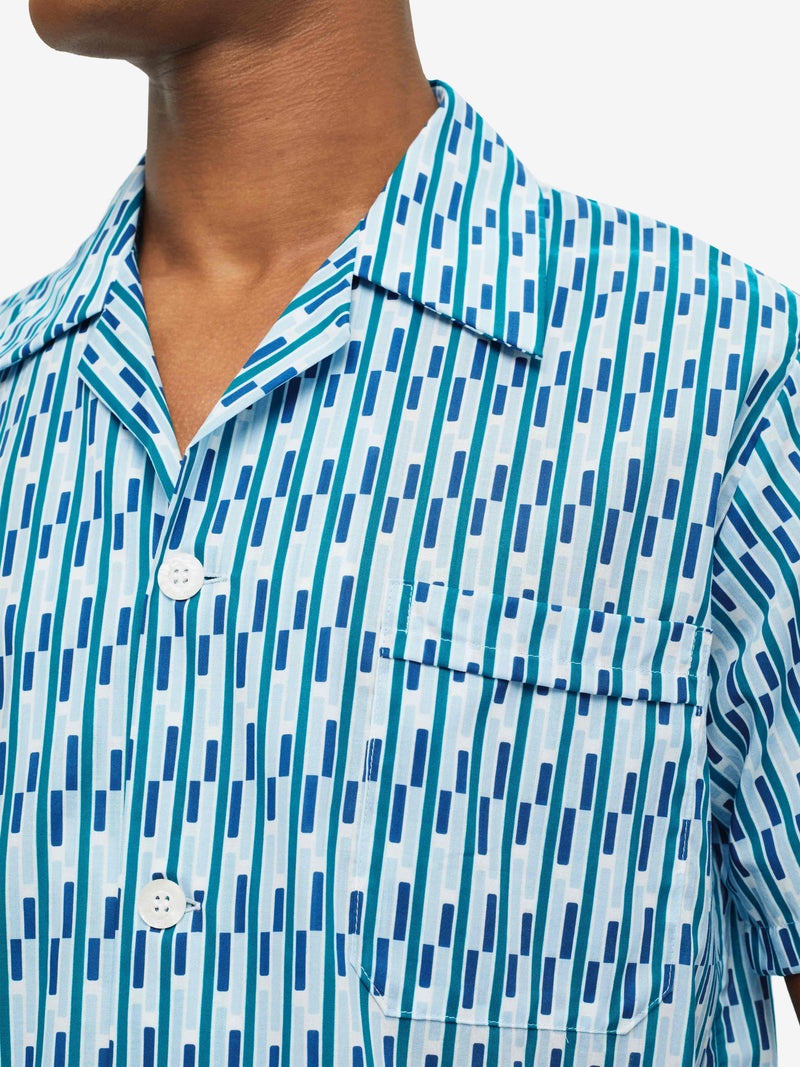 Men's Short Pyjamas Ledbury 53 Cotton Batiste Multi - 7