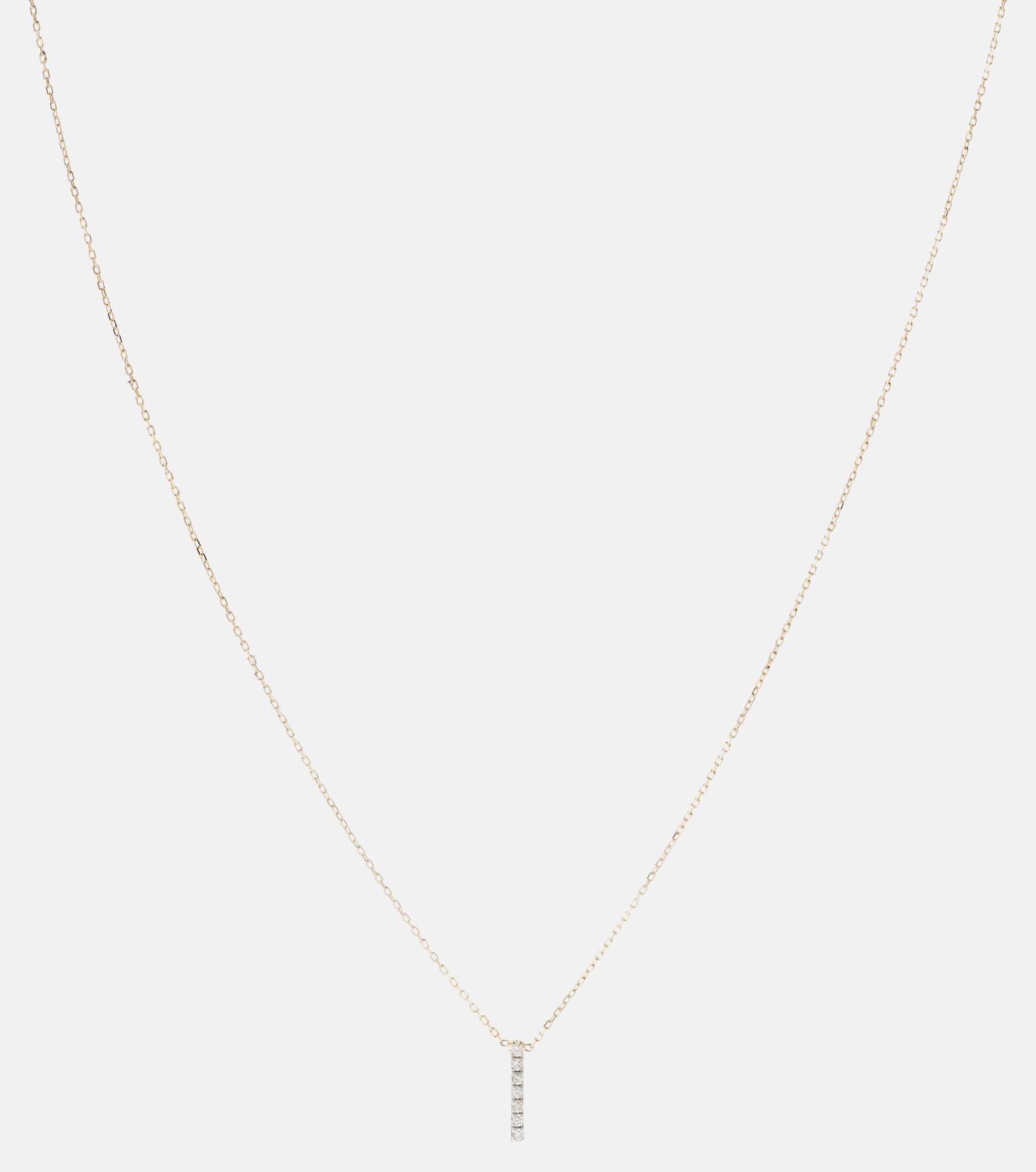 14kt gold La Barre necklace with diamonds - 1