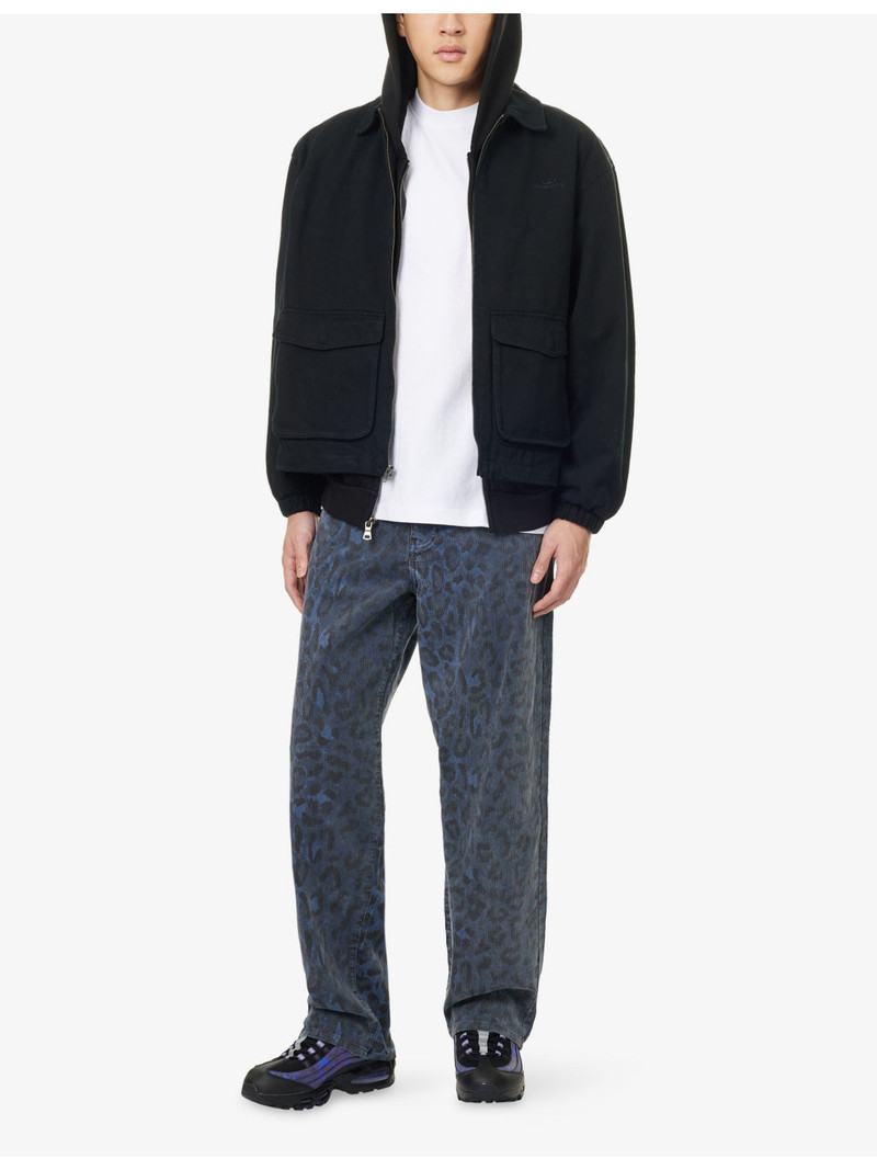 AWAKE NY Coaches Relaxed-Fit Denim Jacket outlook