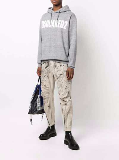 DSQUARED2 paint splatter cargo trousers outlook