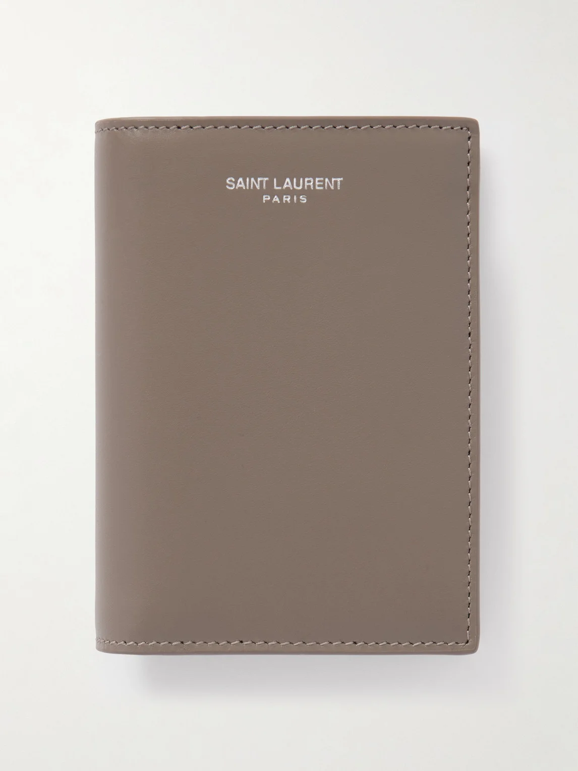 Logo-Print Leather Bifold Wallet - 1