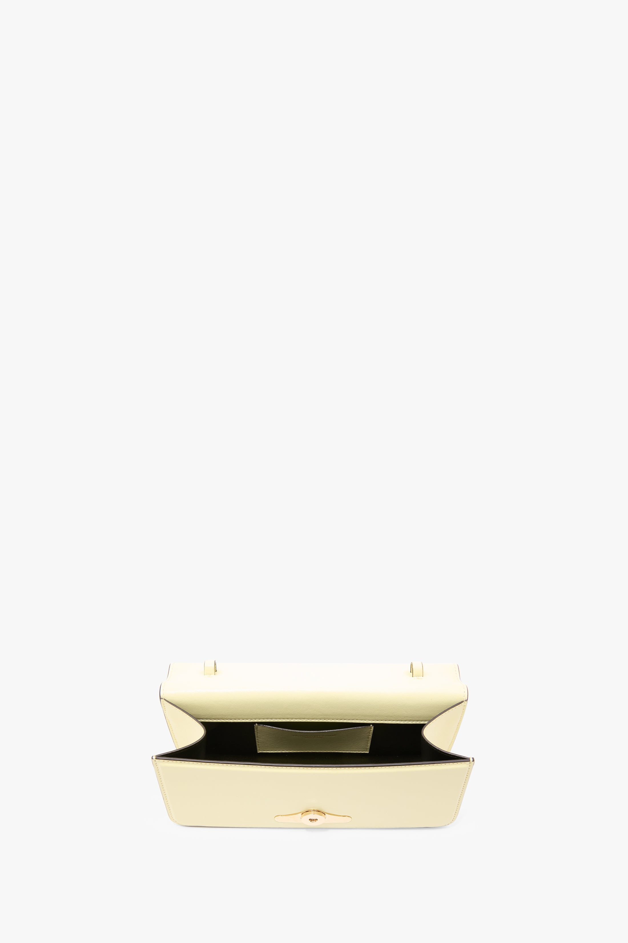202 Clutch Bag In Daffodil Yellow Smooth Leather - 6