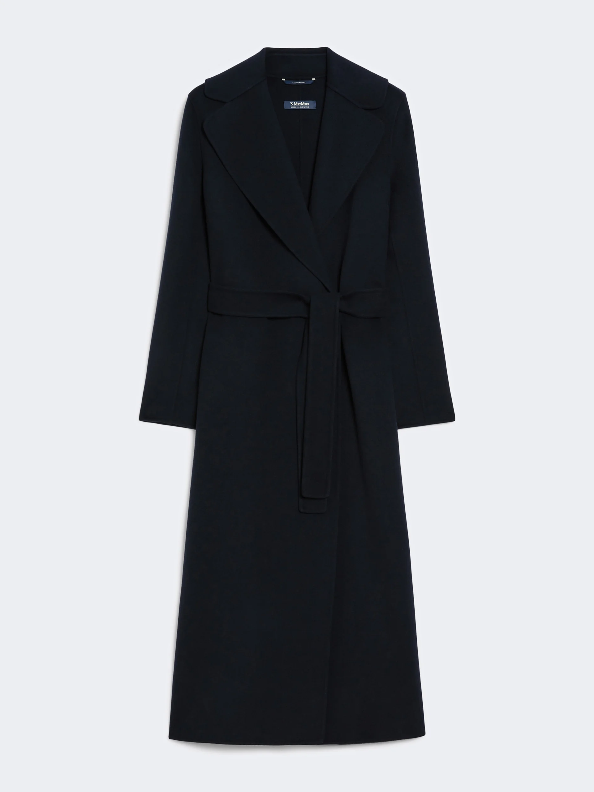 POLDO Wool drap wrap coat - MIDNIGHTBLUE - 1
