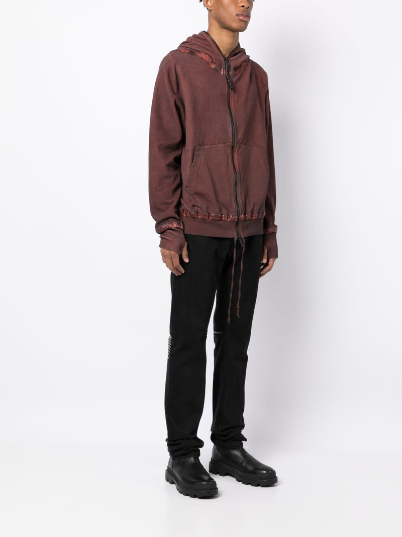 zipped organic cotton hoodie jacket 3