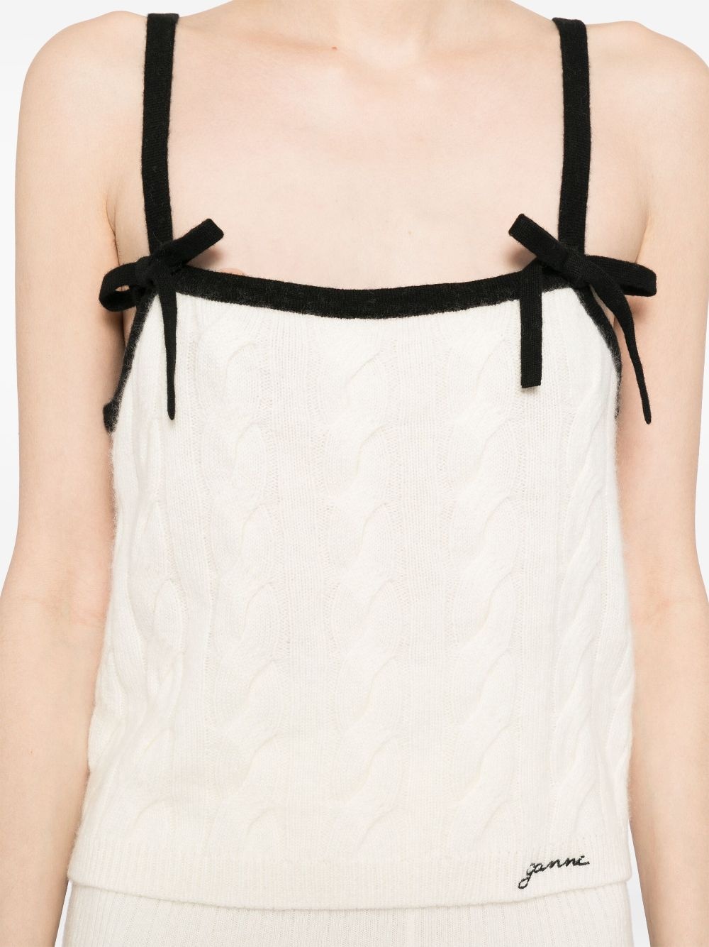 bow detailing vest - 5