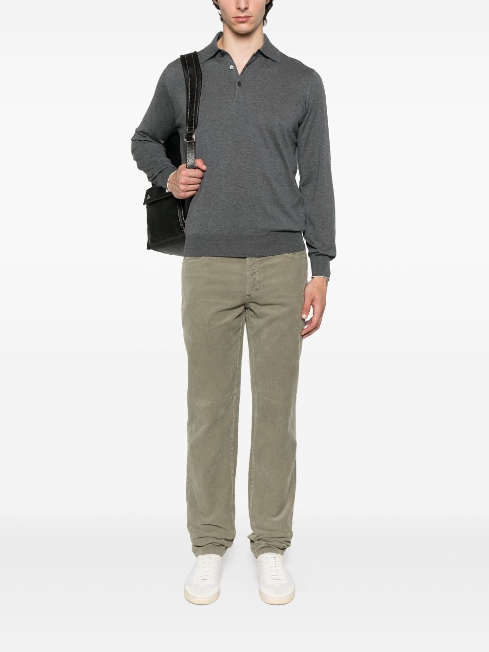 corduroy five-pocket trousers - 2