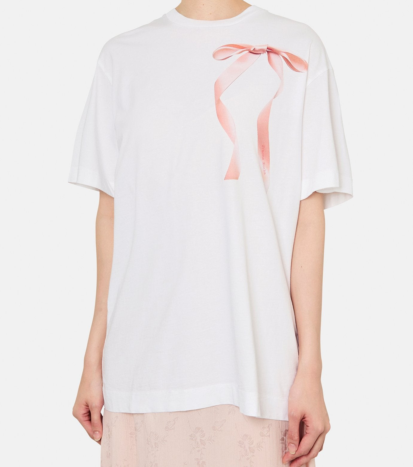 Ribbon Bow Tail Print T-Shirt - 4