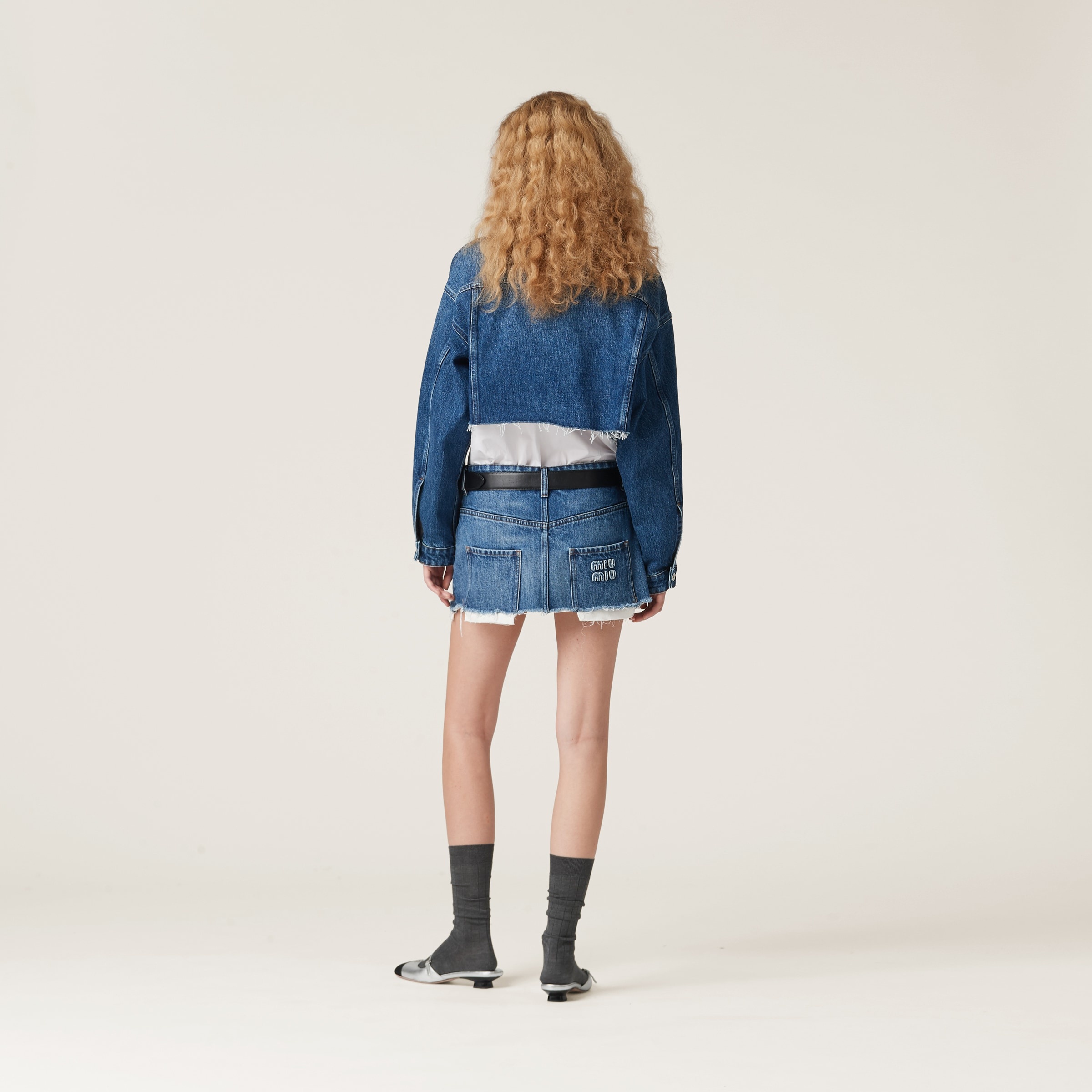 Denim blouson jacket - 3