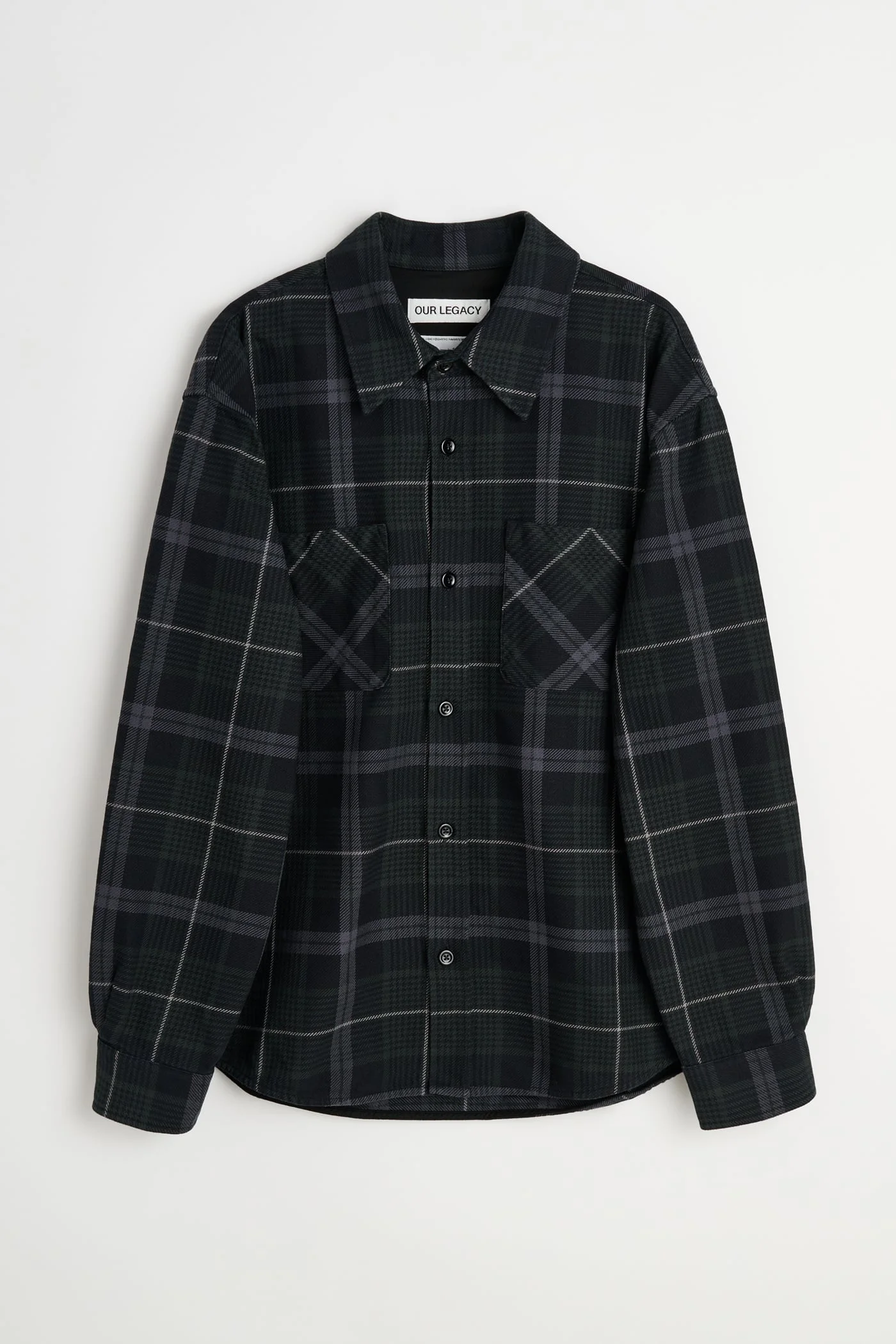 Whoppin Shirt Raven Check Ranch Cotton - 1