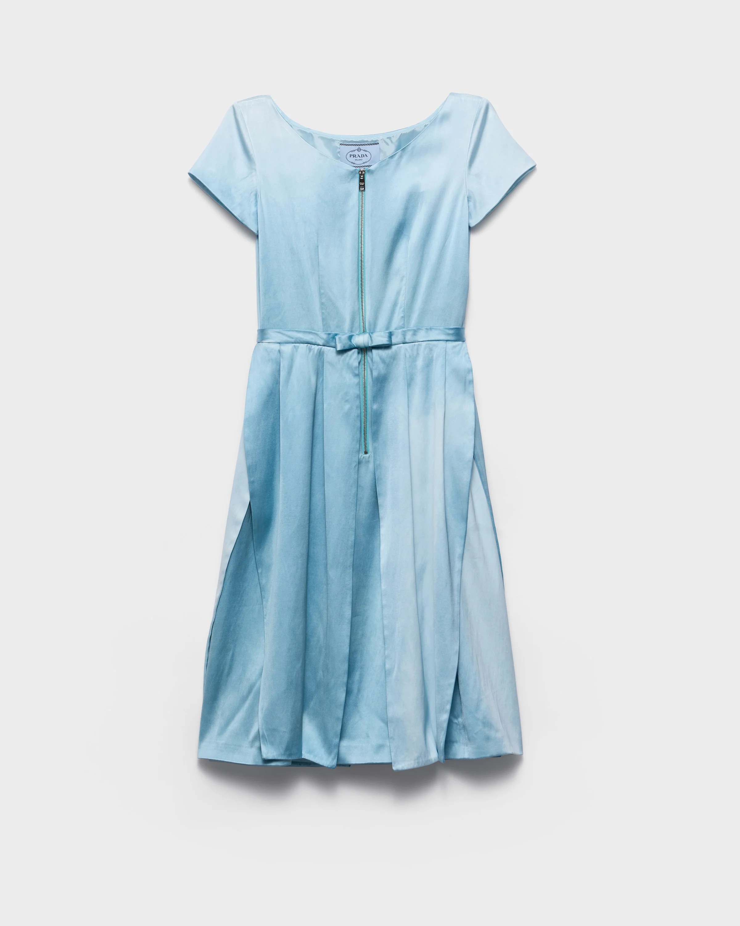 Washed silk duchesse dress - 1