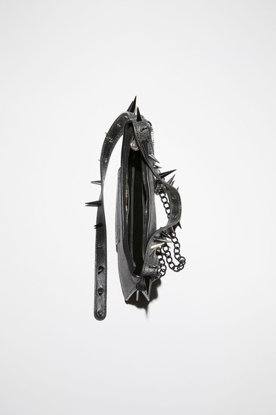 Acne Studios Platt spike mini shoulder bag - Black outlook