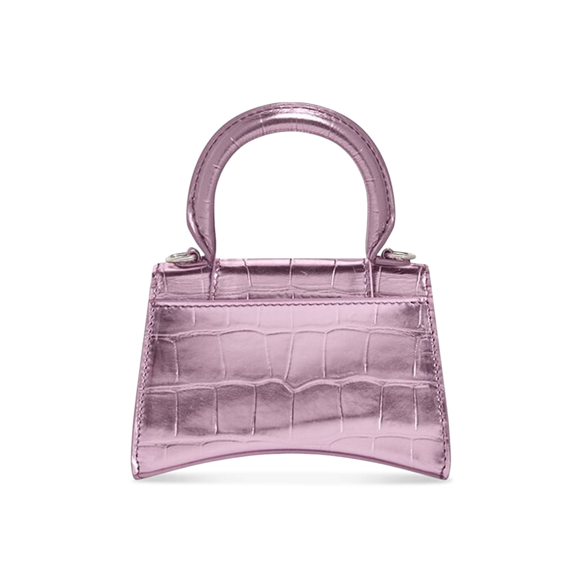 Balenciaga Hourglass Mini Handbag With Chain 'Pink' - 2