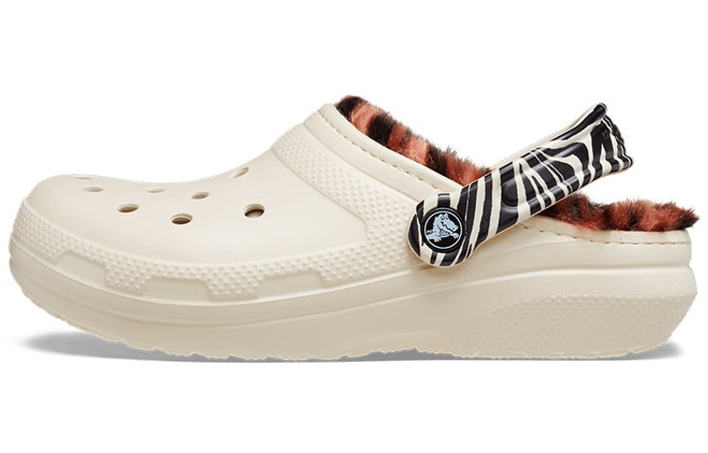 crocs Crocs Classic Lined Animal Remix Clog 'Black' 207842-2Y9 outlook