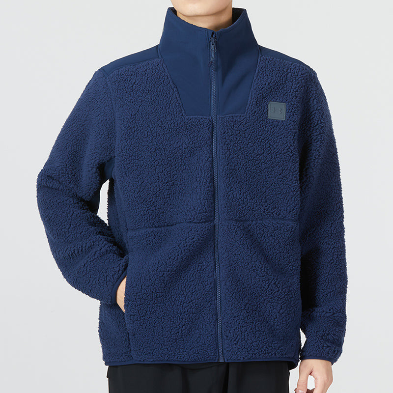 Under Armour UA Legacy Sherpa Full-Zip Soft Jacket 'Blue' 1357474-409 - 3