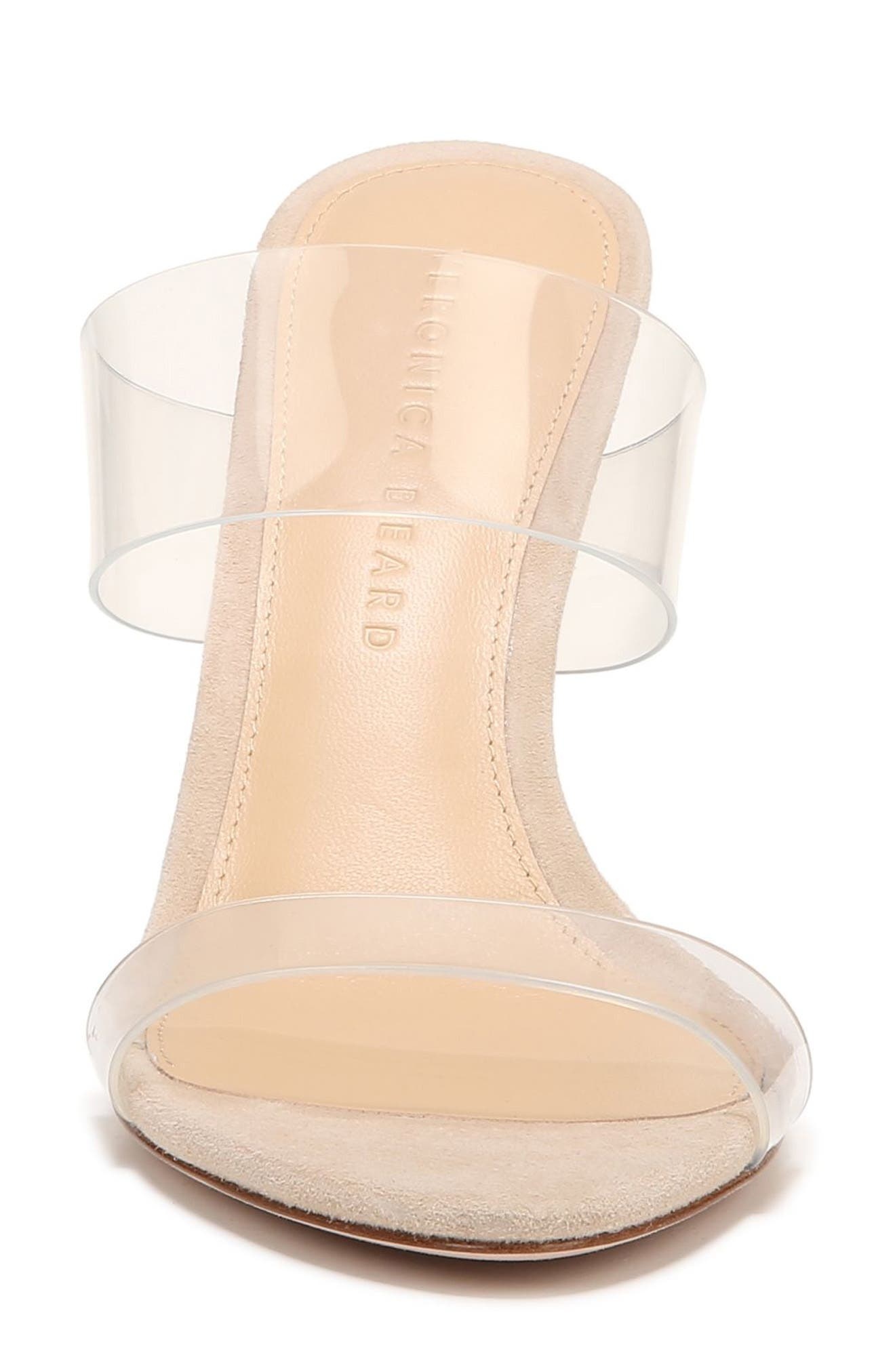 Veronica Beard Asha Sandal in Ecru/Clear at Nordstrom - 3