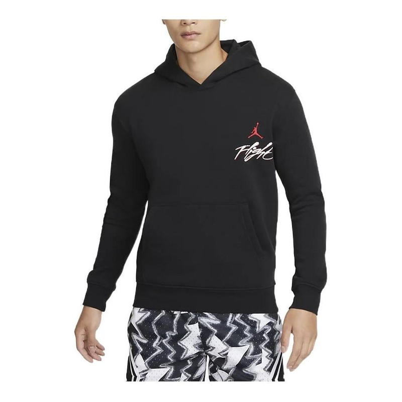 Air Jordan Graphic Fleece Pullover Flight Hoodie 'Black' DQ7506-011 - 1