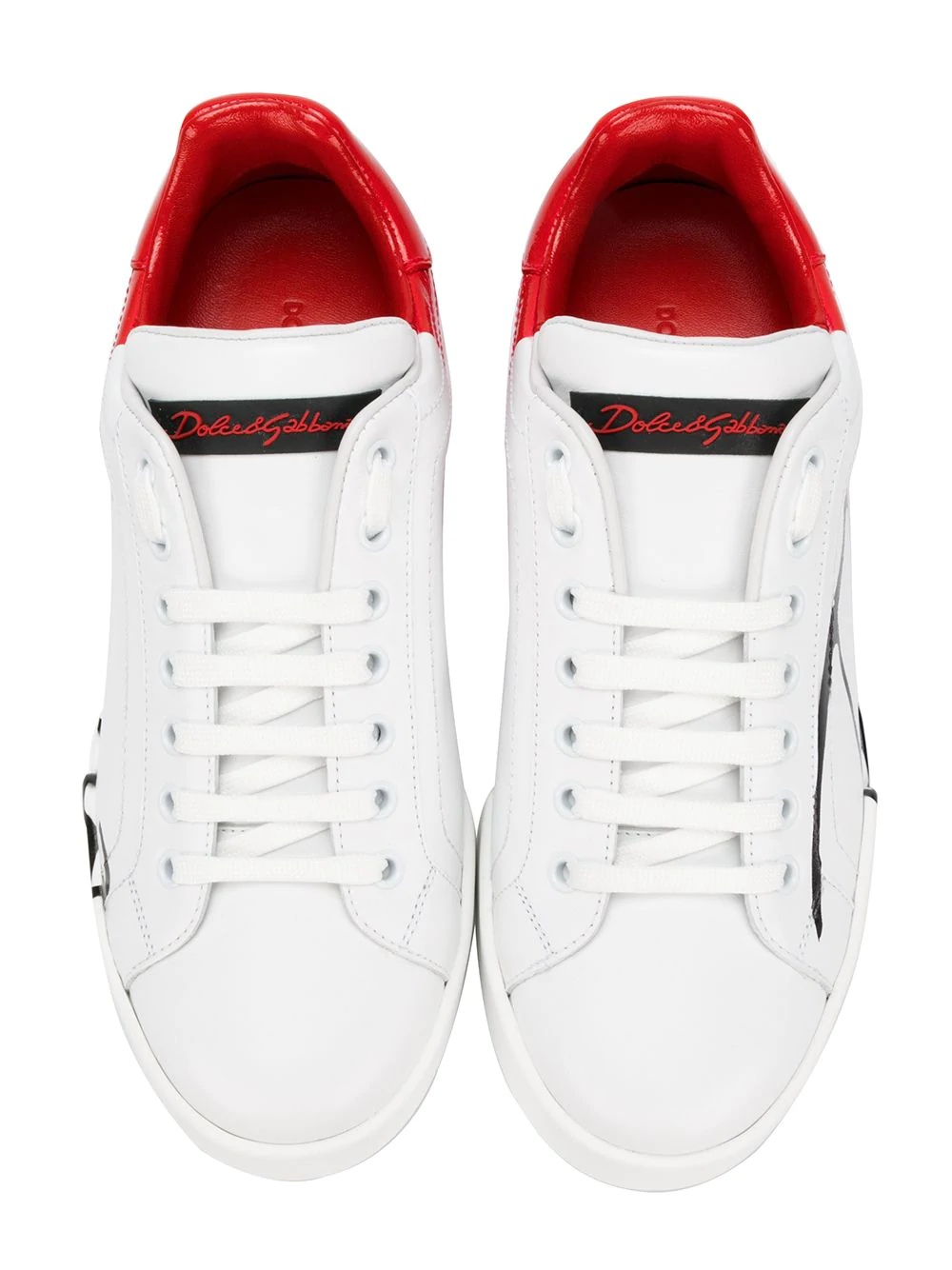 White Red Portofino sneakers - 4