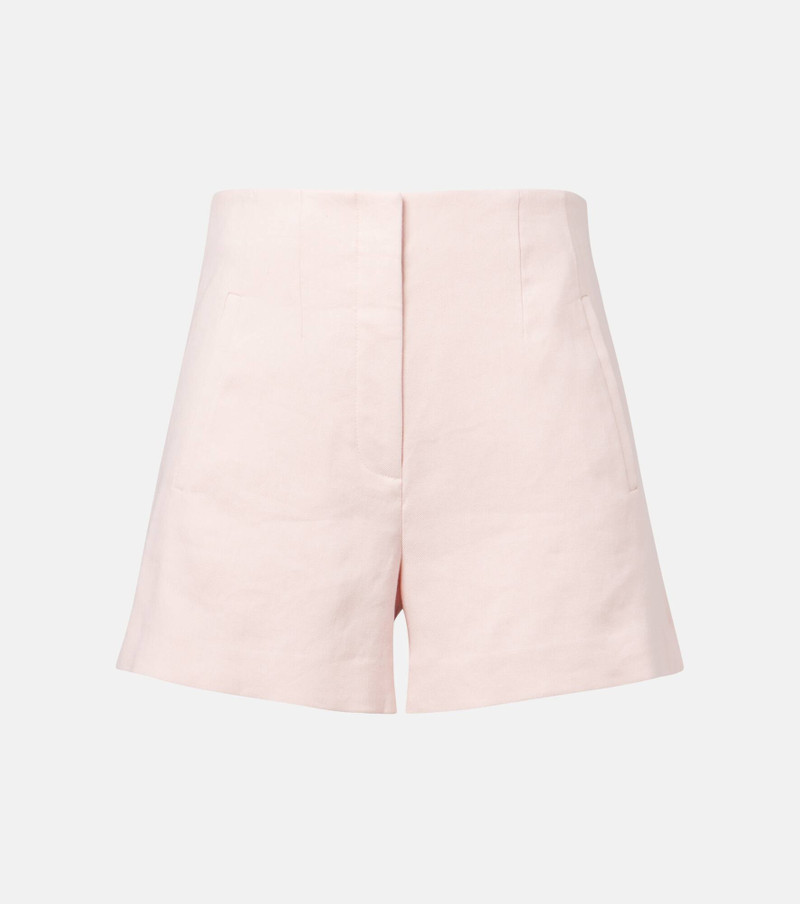 high-waisted pocketed shorts - 1