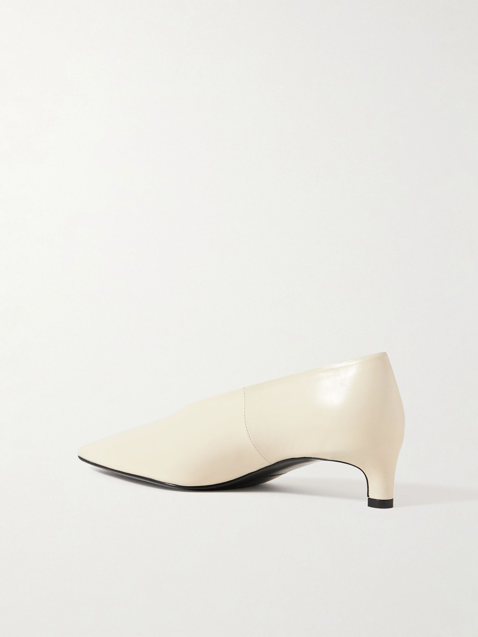 Leather pumps Cream - 3