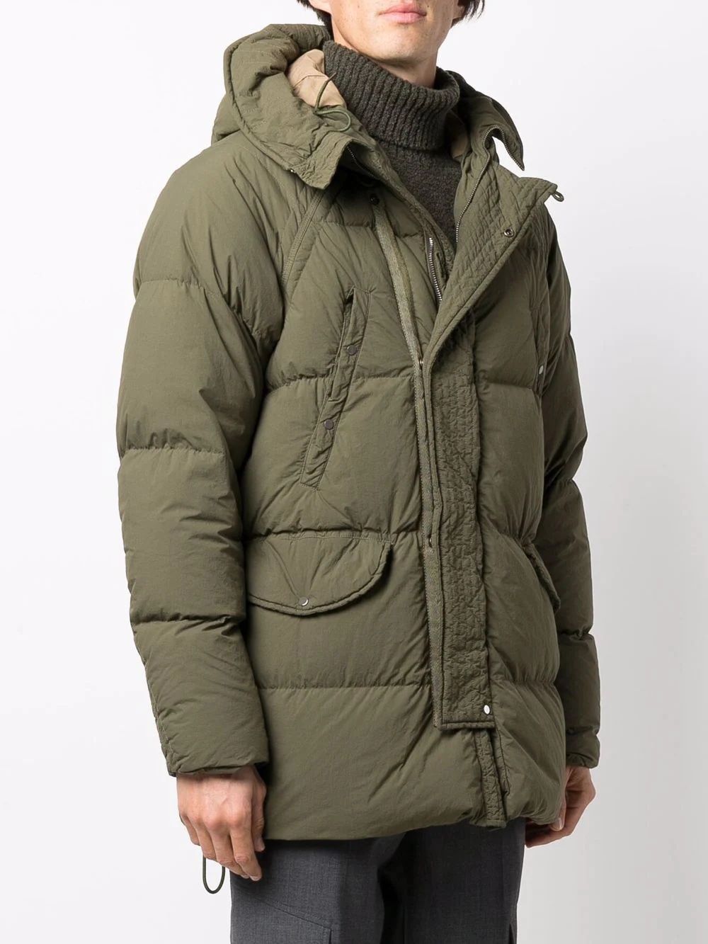 hooded padded coat - 3