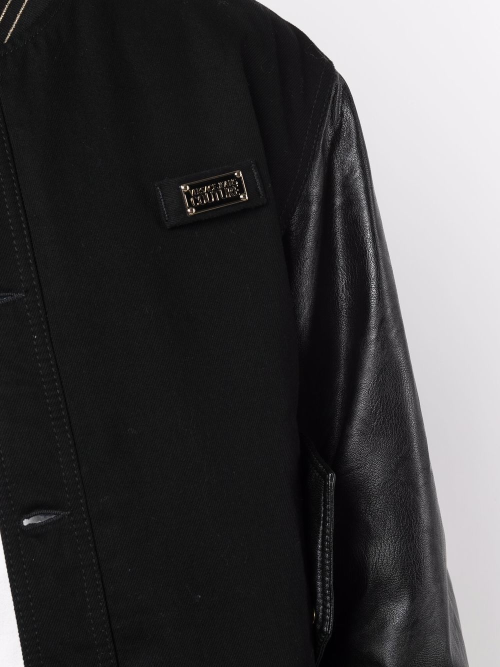 logo-plaque detail bomber jacket - 5