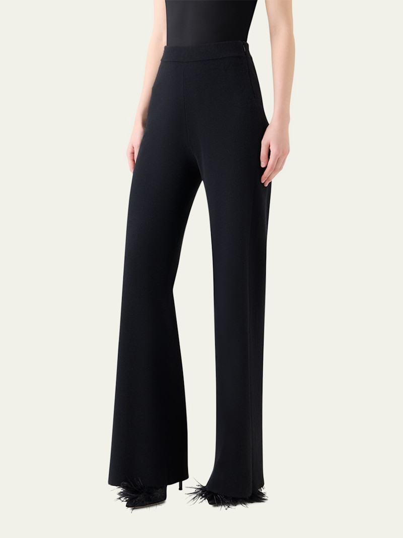 AKRIS Cashmere Milano Knit Bootcut-Leg Pants outlook
