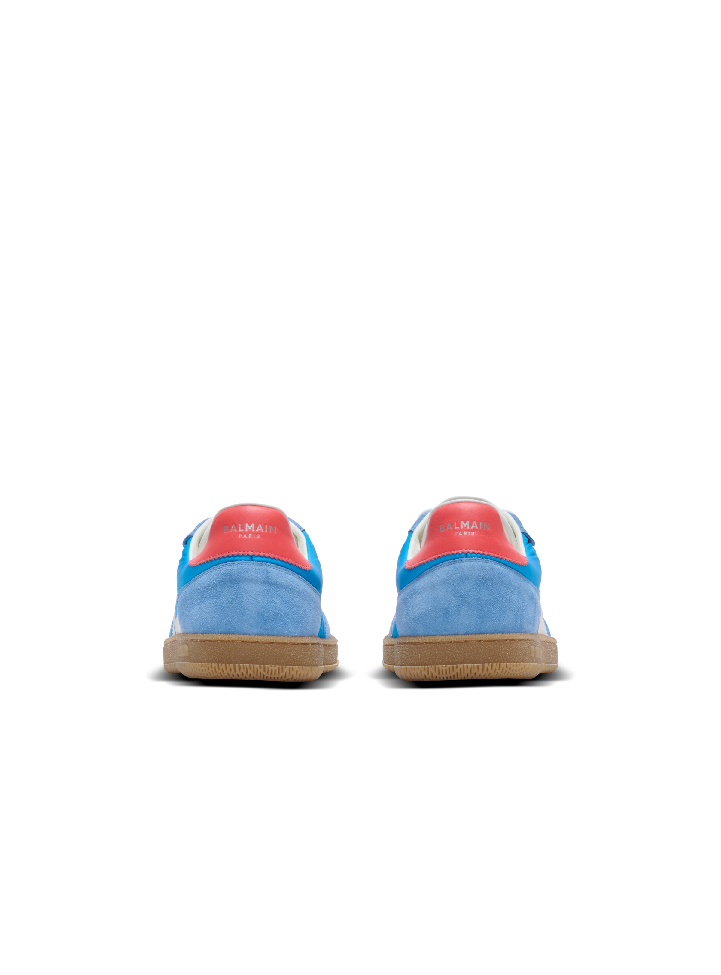 Balmain Swan trainers in leather, suede and nylon - 3