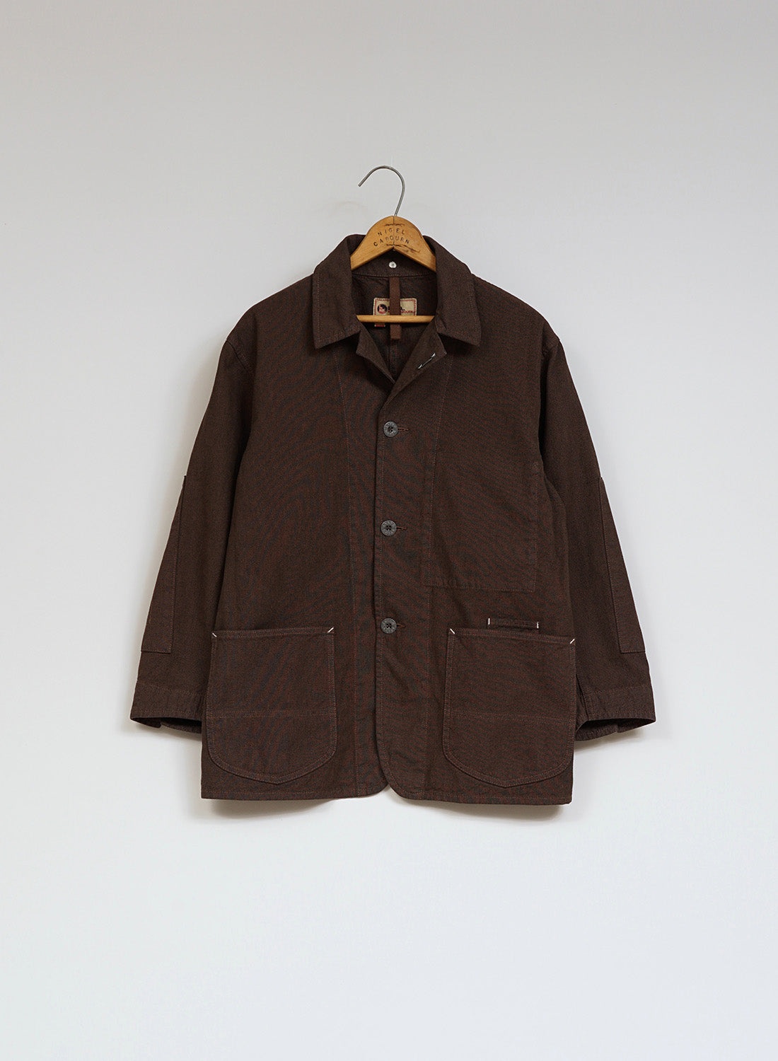 New Navvie Blazer Broken Twill in Brown - 1