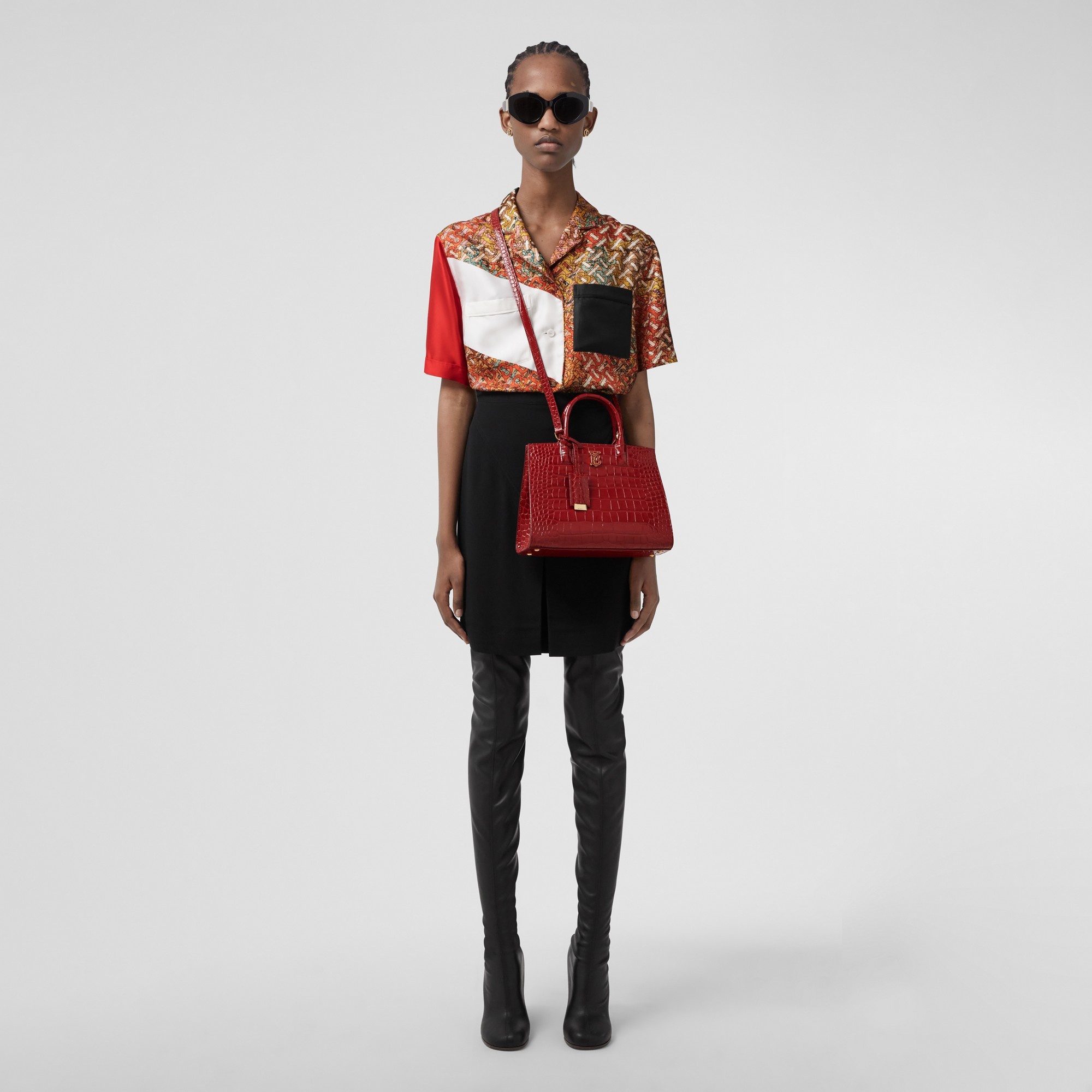 Mini Embossed Leather Frances Bag - 6