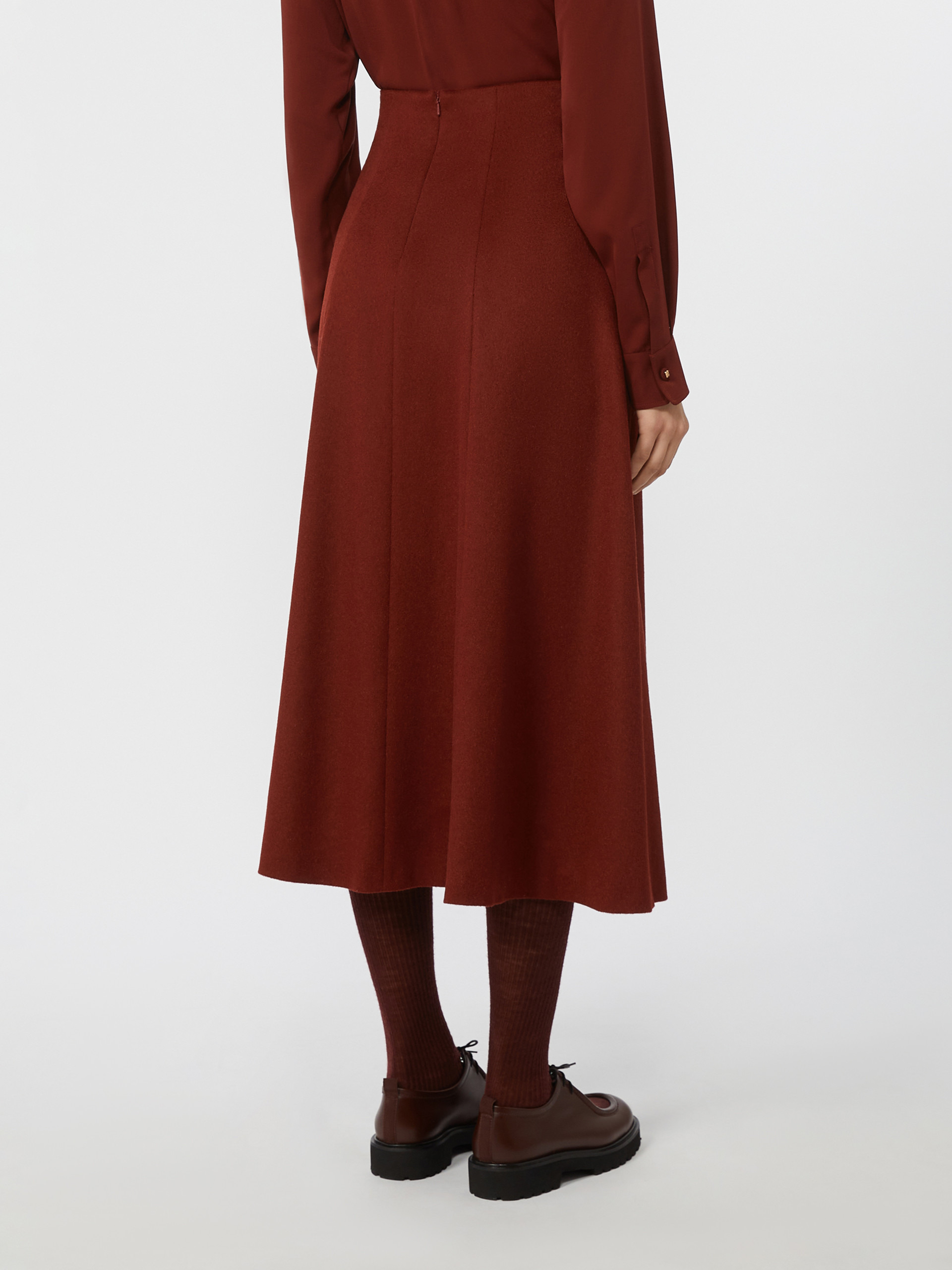 GENEVE Camel flared skirt - 4