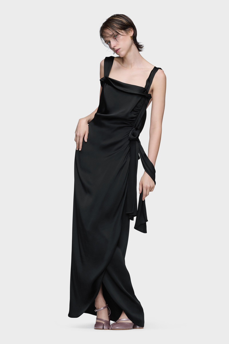 Maison Margiela Silk satin maxi dress outlook