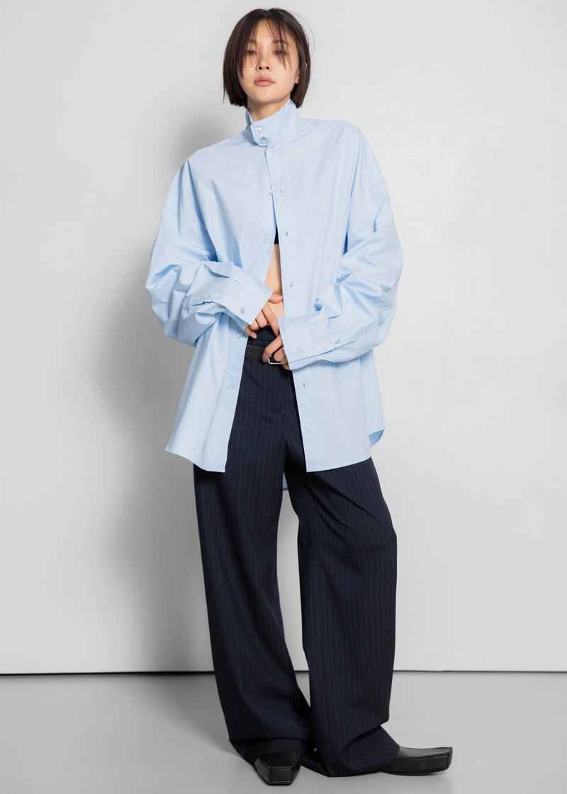 Riken Oversized Shirt - Sky Blue 13