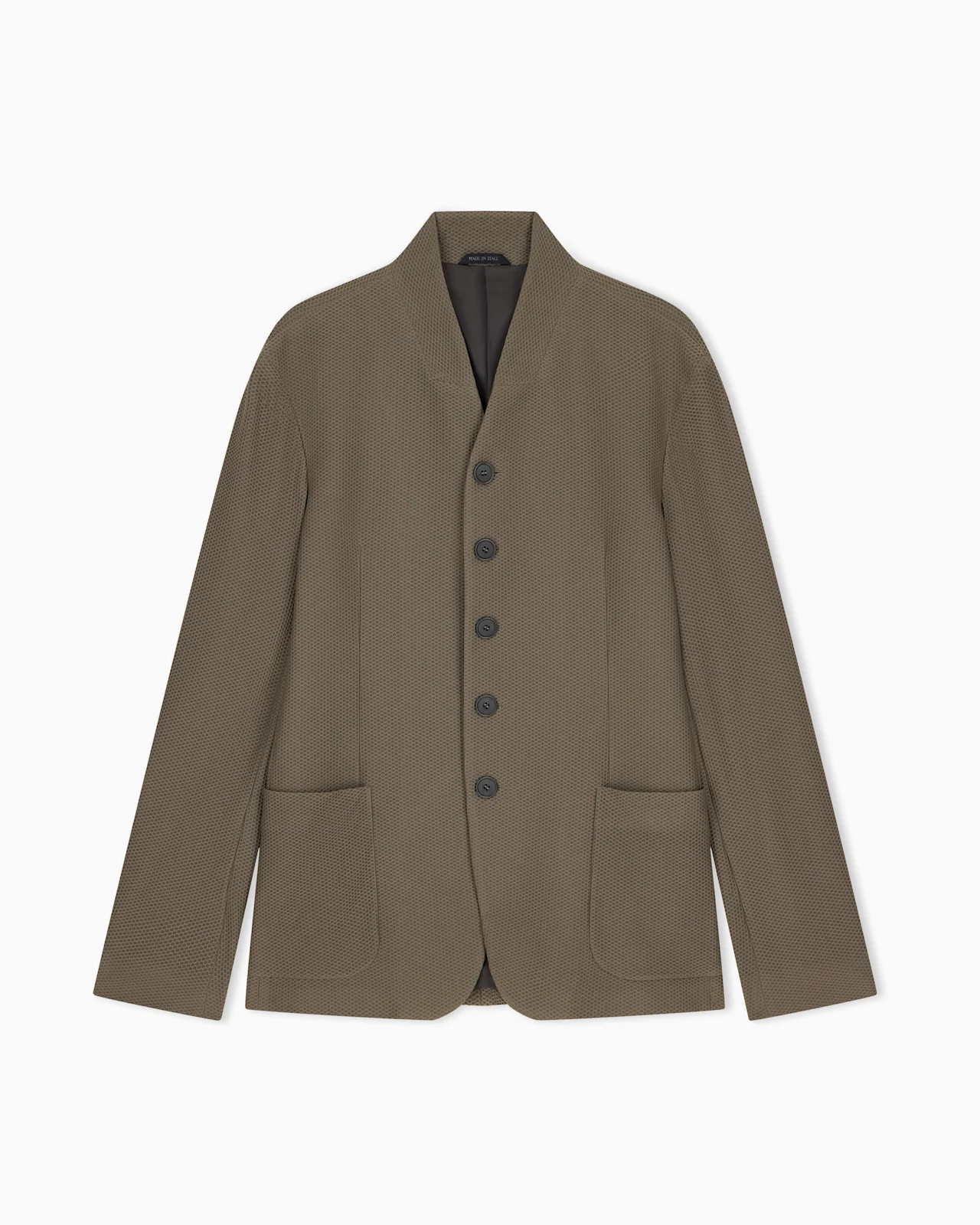 BLAZER REGULAR FIT IN HI-TECH WARP KNITTED HONEYCOMB - 1