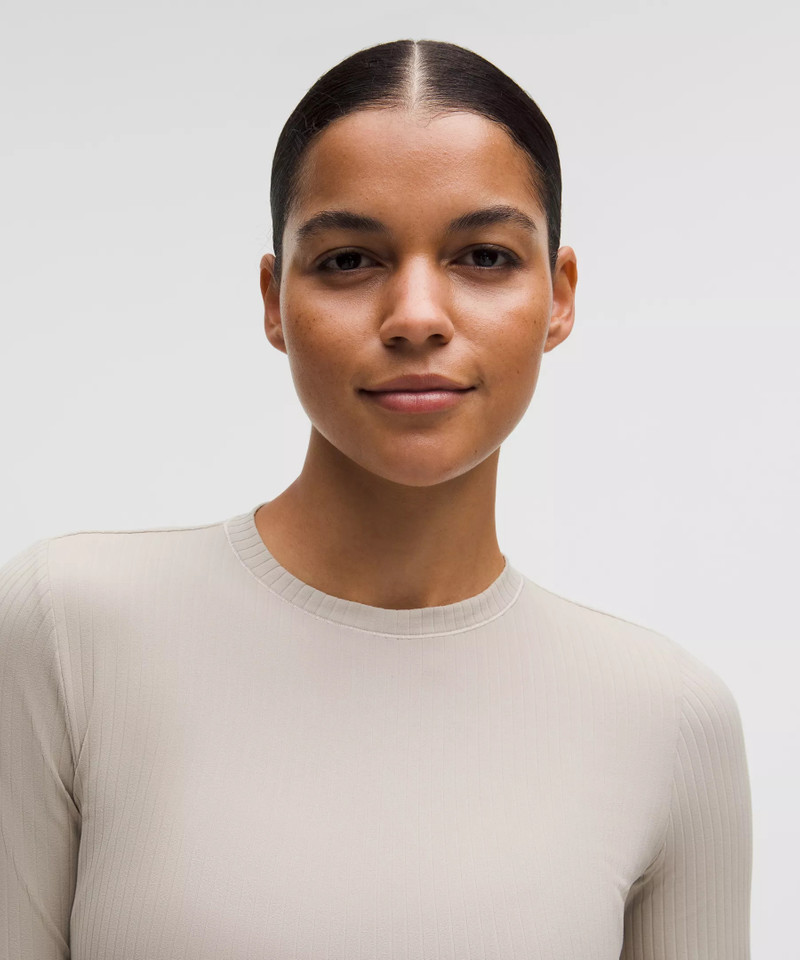 Wundermost Ultra-Soft Ribbed Nulu Crewneck Long-Sleeve Shirt 4