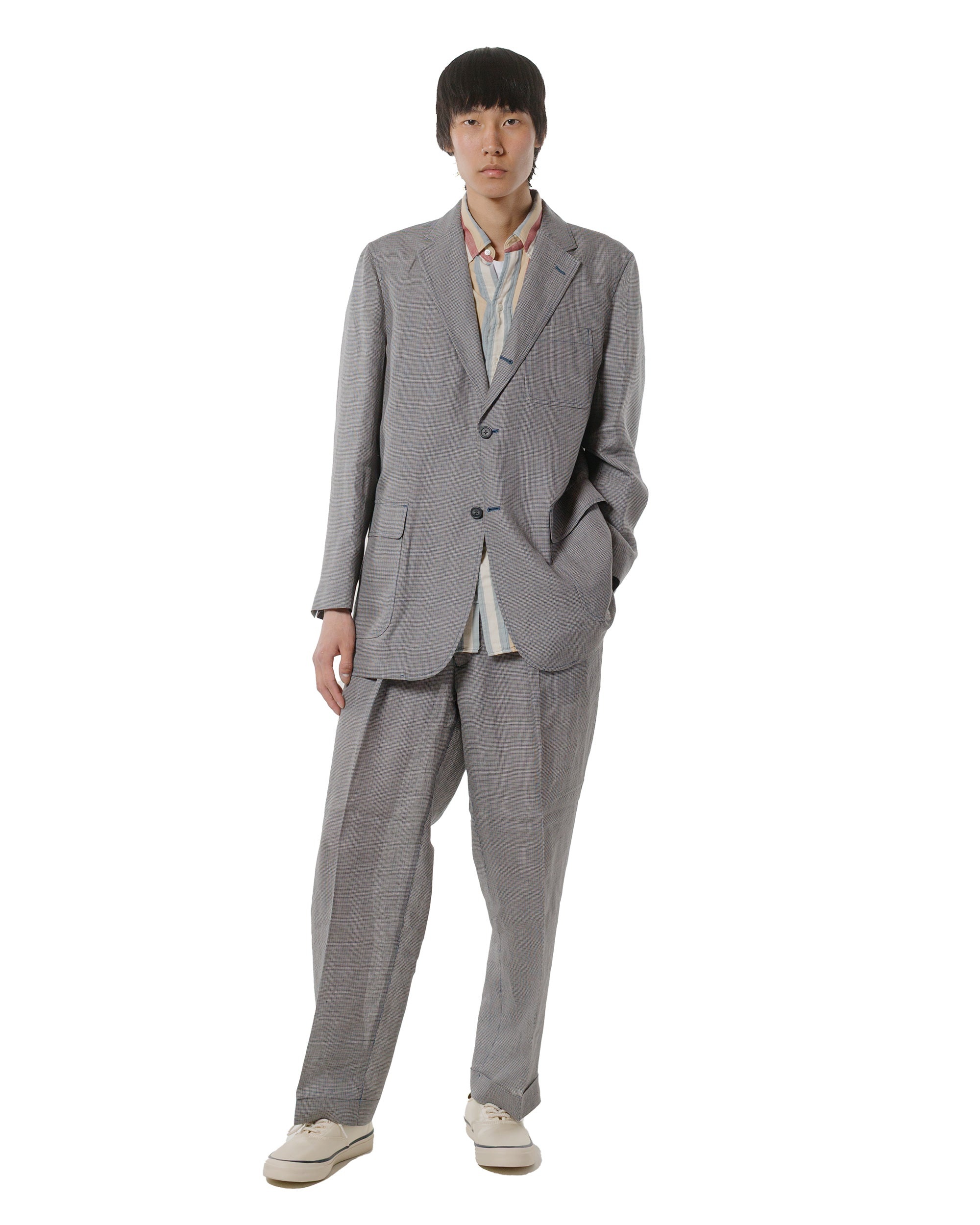 3B Box-Fit Linen Cupra Gun Club Check Grey - 4