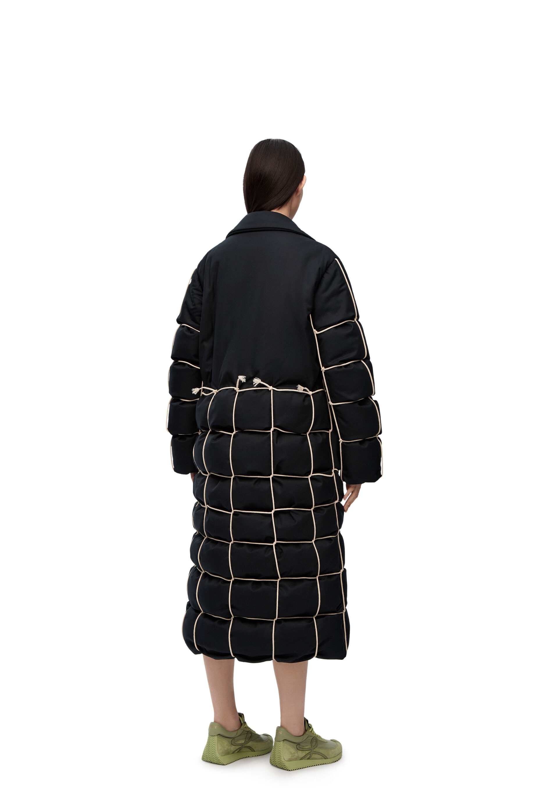 Quilted coat in wool - 3