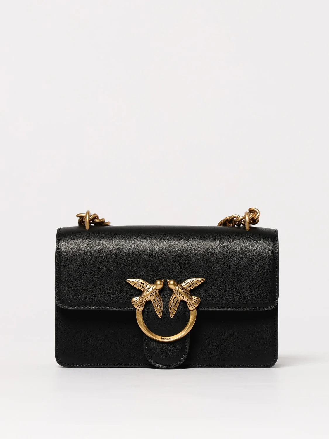 Pinko Love One Mini leather crossbody bag - 1