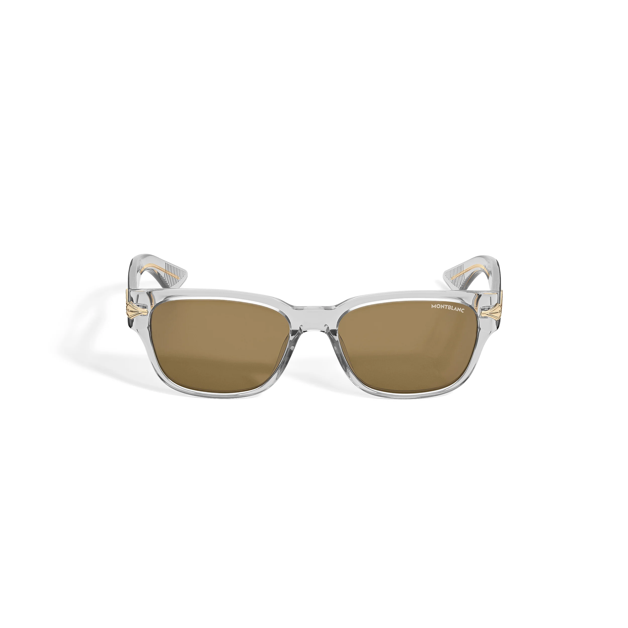SQUARED SUNGLASSES WITH GREY ACETATE FRAME - 1