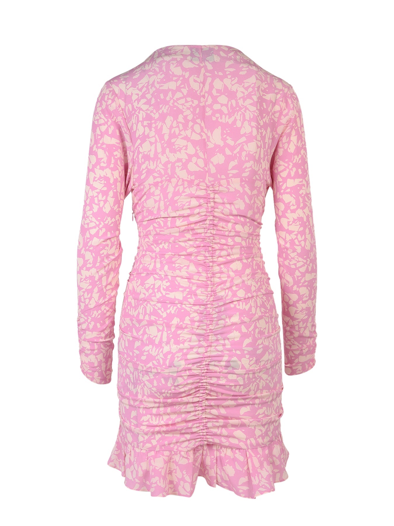 Stretch silk dress with all-over print - 2