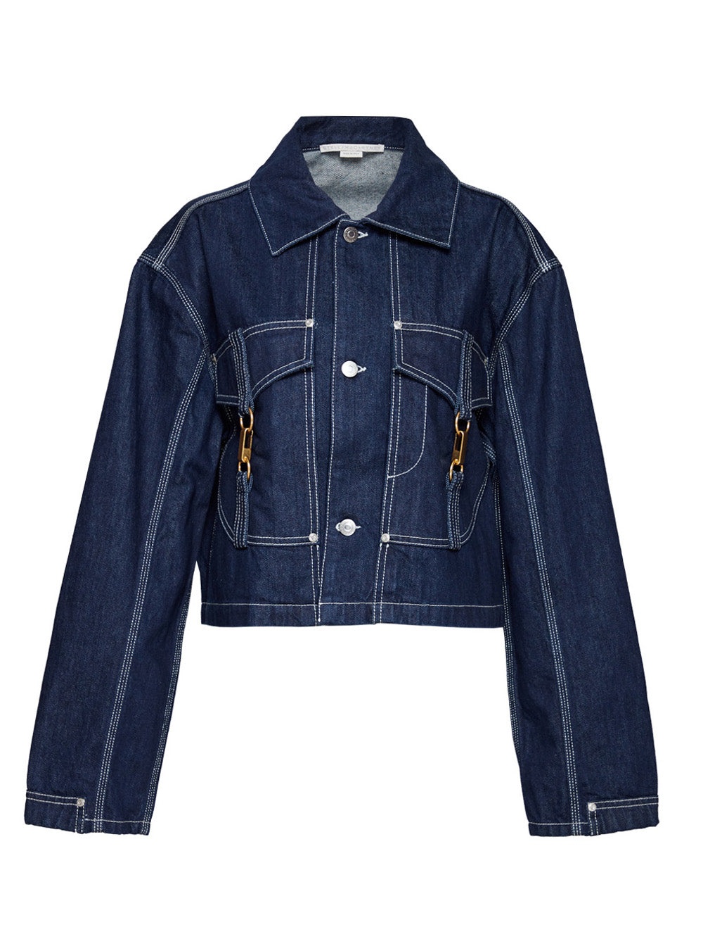ジャケット STELLA MCCARTNEY Women Jackets 6D0065 3SPH044402 BLUE Stella McCartney Tweed Denim Jacket | Blue | FARFETCH