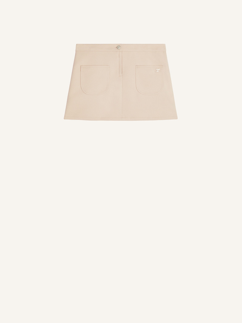 2-POCKET TWILL MINI SKIRT 1