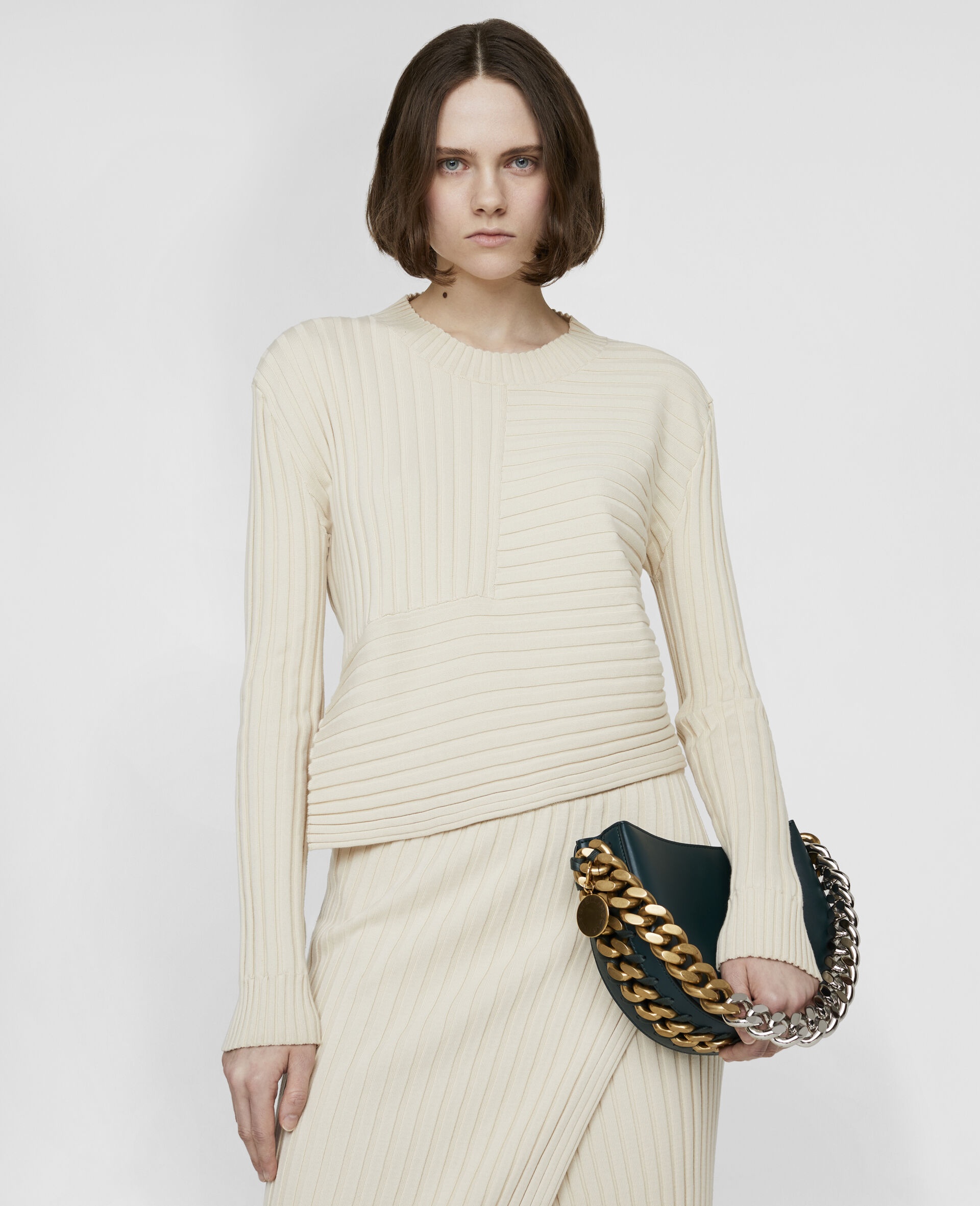 Ribbed Knit Cotton Jumper - 4