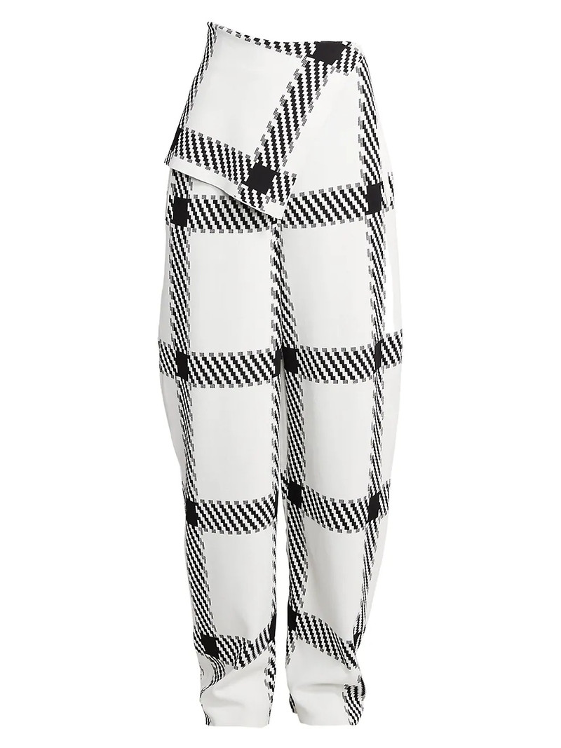 Lumberjack-Check Knit Pants 1