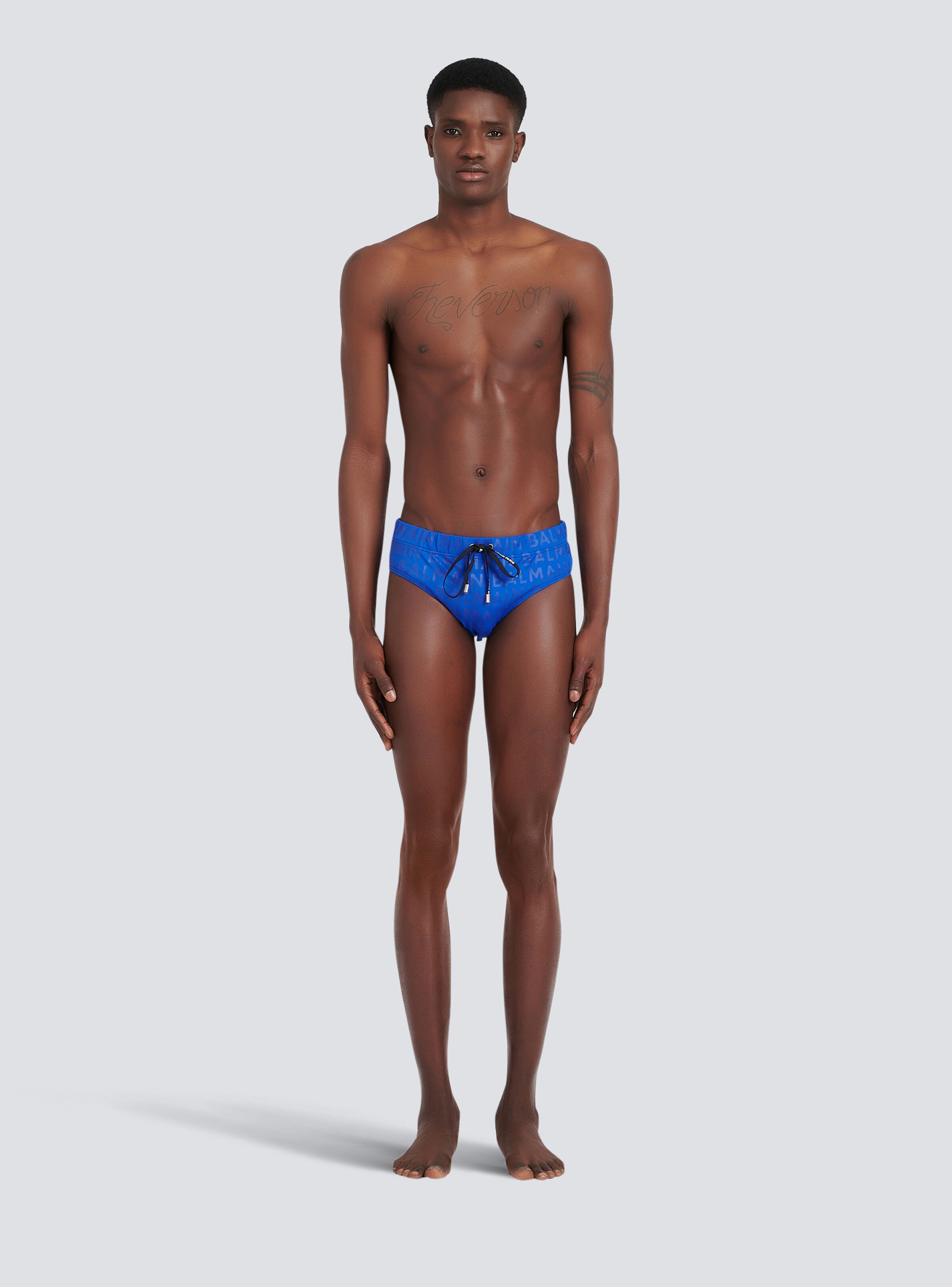 Balmain logo swimming trunks - 3