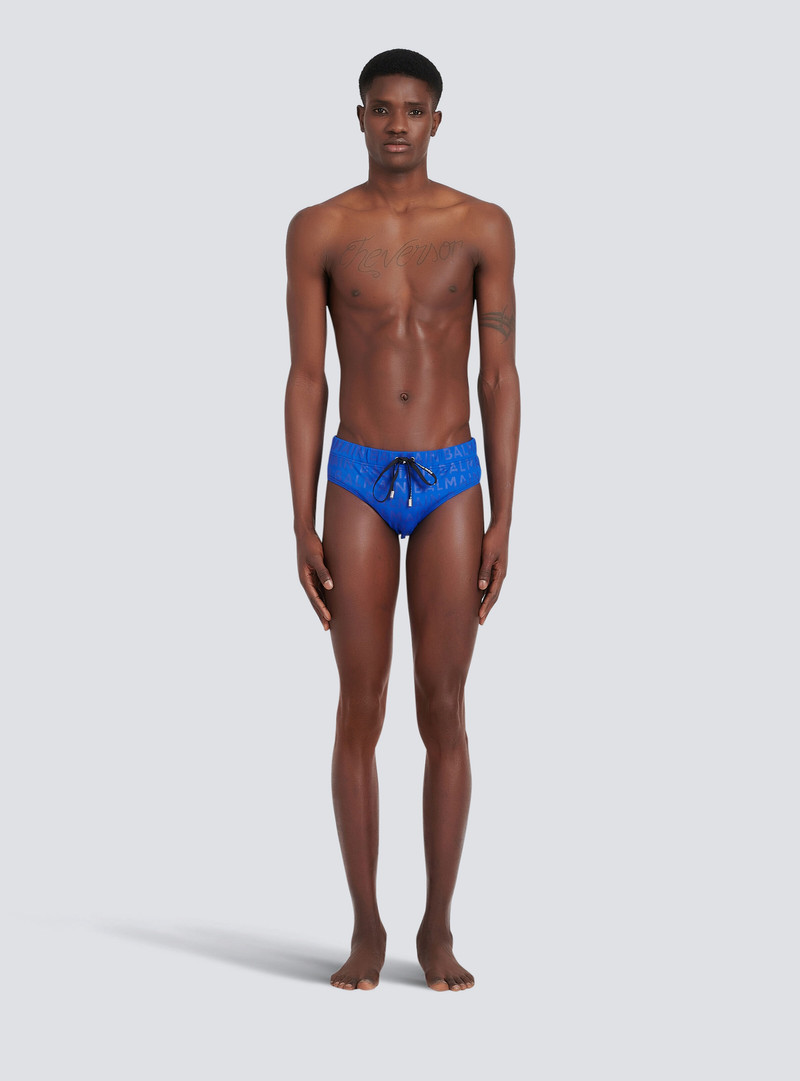 Balmain logo swimming trunks 3