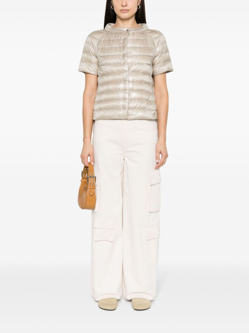 Herno short-sleeved padded jacket outlook